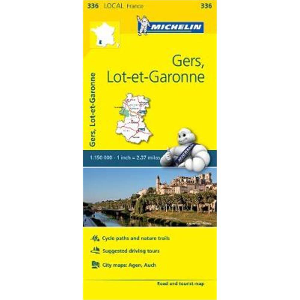 Gers, Lot-et-Garonne - Michelin Local Map 336
